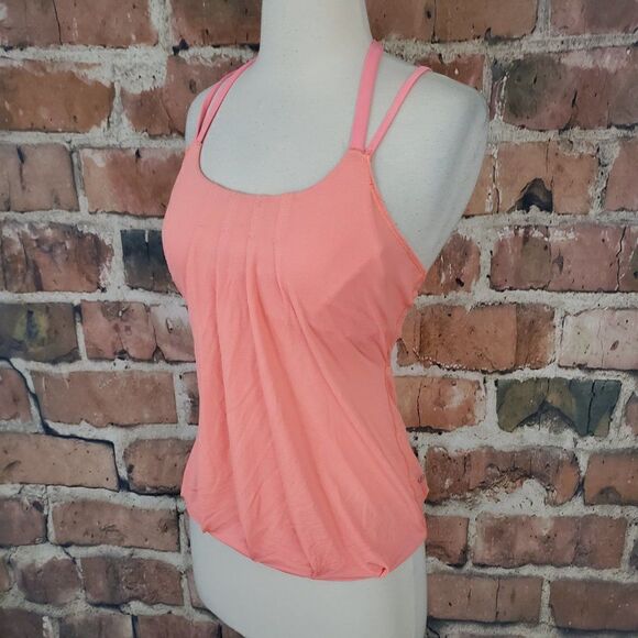 lululemon Flow And Go Tank II Pop Orange 2 - Picture 5 of 8
